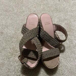 Stuart Weitzman Olive Espadrille Sandals size 8
